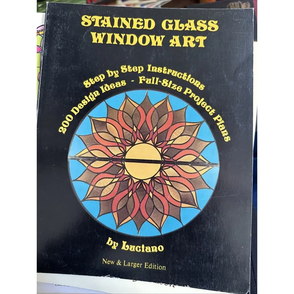 Stained Glass Window Art, Luciaro, PB art craft book, step by step instructions